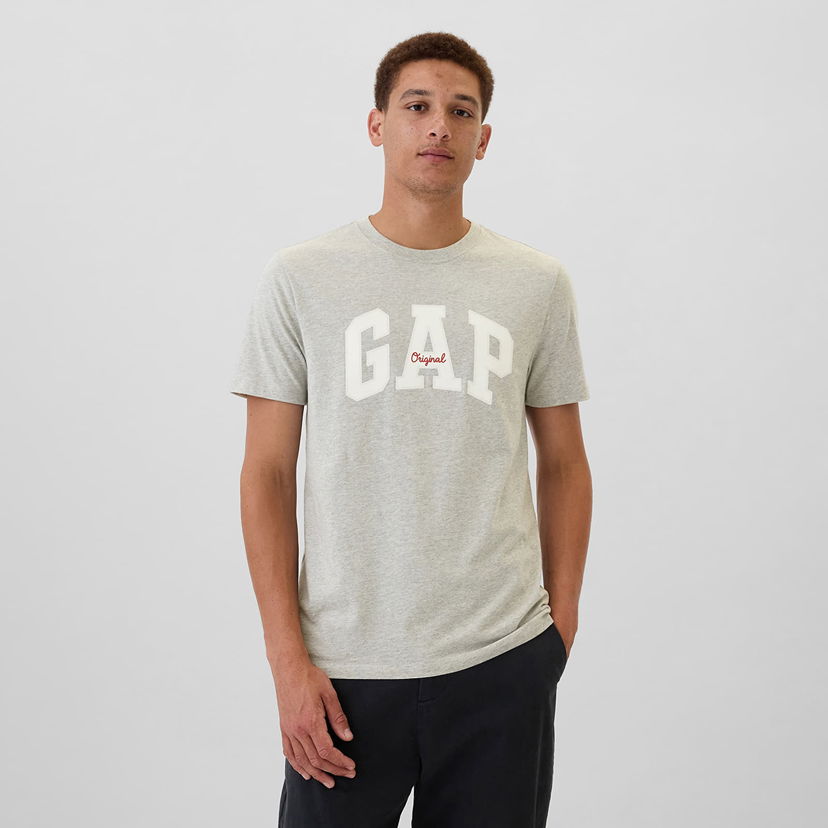 T-shirt GAP T-shirt Logo Tee Heather Grey S Grå | 542246-00