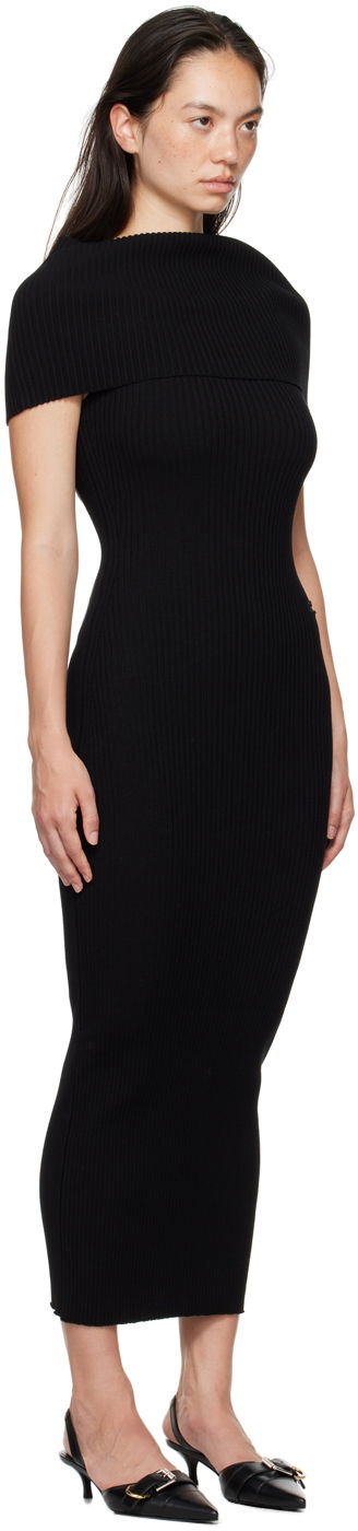 Kjole Courrèges Twist Maxi Dress Sort | 324MRO469FI0001, 1