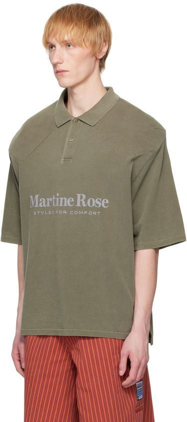 Polo skjorte Martine Rose Martine Rose Padded Polo Grøn | 654JE02411L, 3