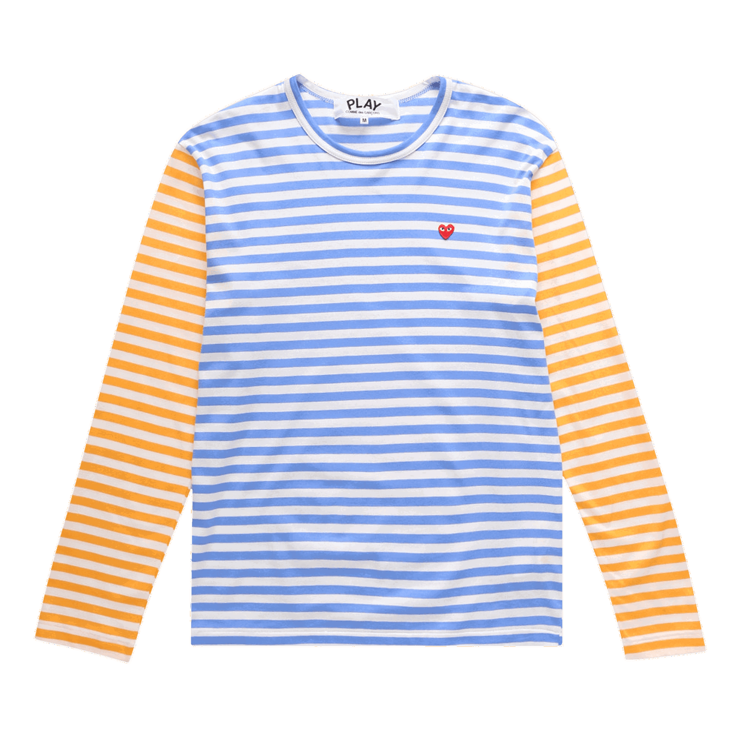 T-shirt Comme des Garçons PLAY Bi-Color Striped T-Shirt Flerfarvet | P1T318 1, 0
