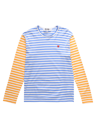 T-shirt Comme des Garçons PLAY Bi-Color Striped T-Shirt Flerfarvet | P1T318 1