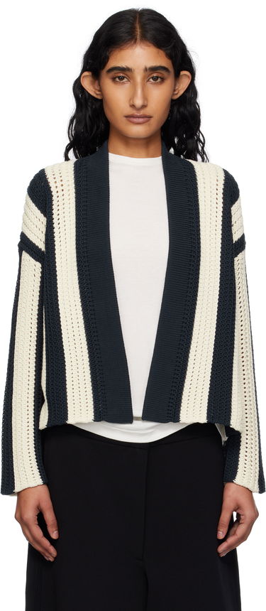 Sweater Max Mara Weekend Max Mara Striped Open Cardigan Mørkeblå | 2515341012600, 0