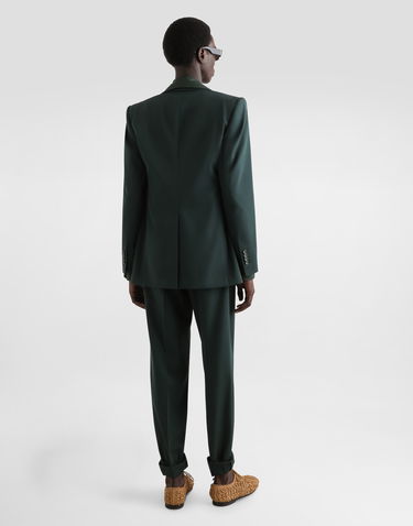 Skjorte Dolce & Gabbana Dolce & Gabbana Long-Sleeved Linen Shirt Grøn | G5MW6TFU4JBV8813, 2