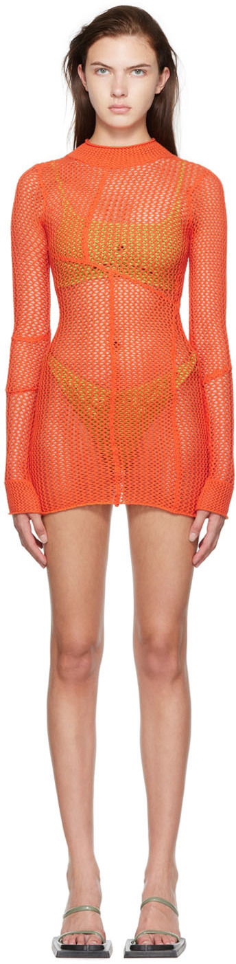 Kjole GUIZIO Guizio Exclusive Mini Dress Orange | CMD 1