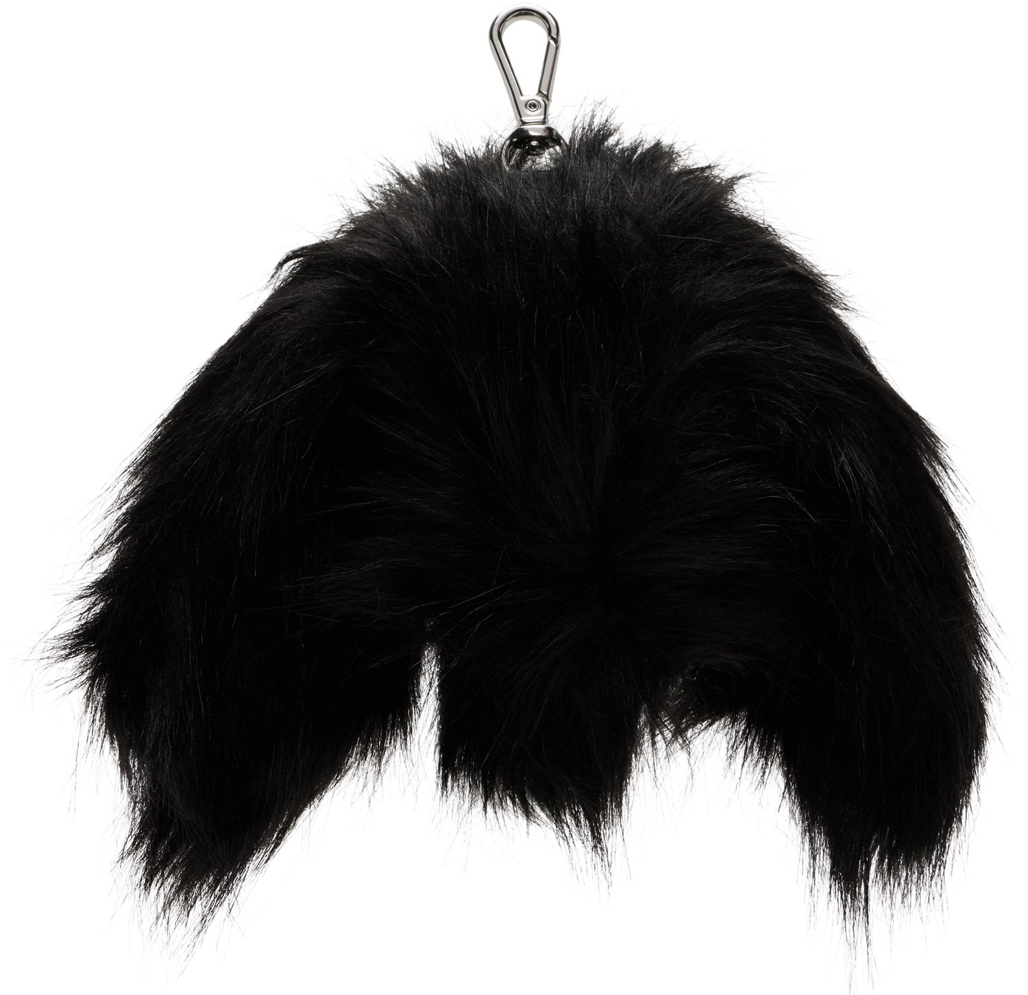 Nøgleringe Simone Rocha Simone Rocha Faux Fur Hare Coin Purse Bag Charm Sort | COINPURSE1 0815, 0