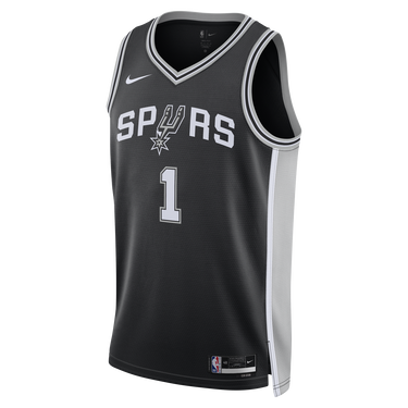 Jersey Nike Dri-FIT NBA San Antonio Spurs Icon Edition 2022/23 Swingman Jersey Sort | DN2022-015, 0