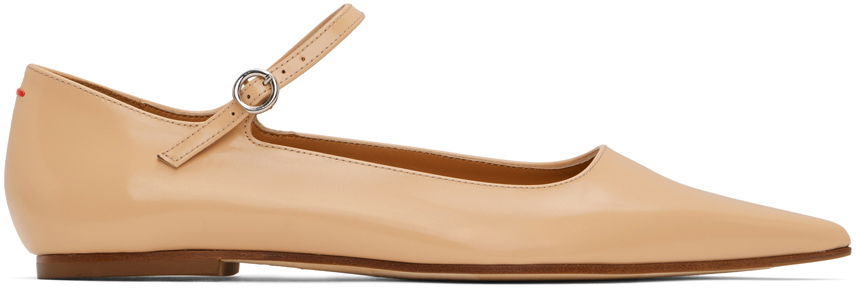 Tøj Aeyde Aeyde Cleo Ballerina Flats Beige | A11-FL-SNDP8 FL131-FW24-960-028, 0