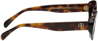 Solbriller Anine Bing ANINE BING Roma Oval Sunglasses Brun | A-12-10090-TTI3, 1