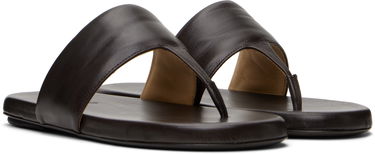 Tilbehør Marsèll Marsèll Spanciata Leather Thong Sandals Brun | MW7986 P017, 3