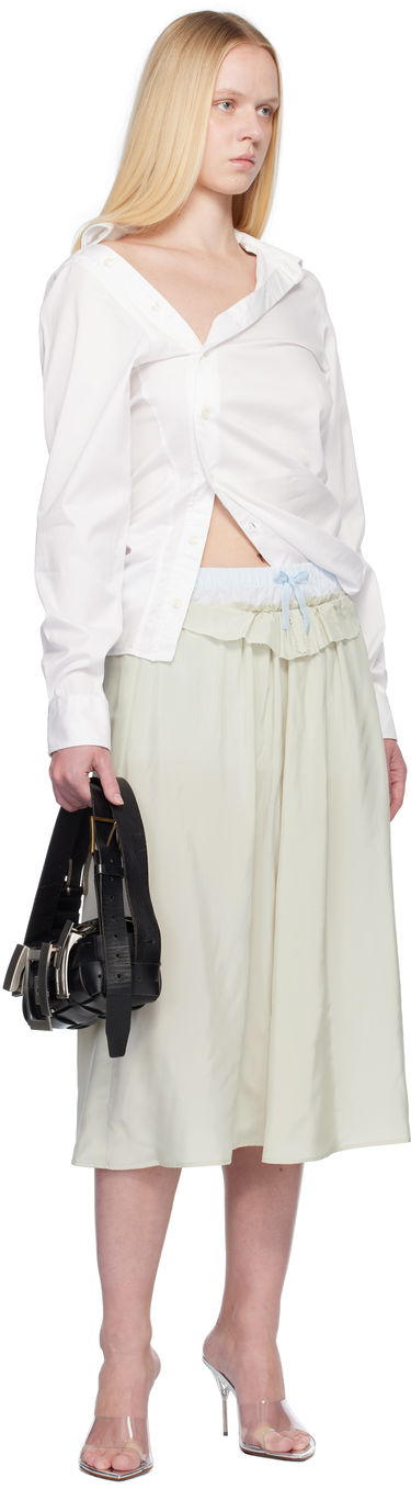 Nederdel Maison Margiela Maison Margiela 'Anonymity Of The Lining' Midi Skirt Grøn | S51ME0037 S76632, 3