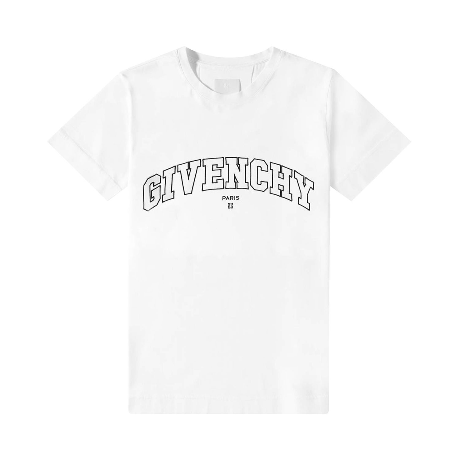 T-shirt Givenchy Classic Fit College Embroidery T-Shirt Hvid | BM71CW3Y6B 116, 1