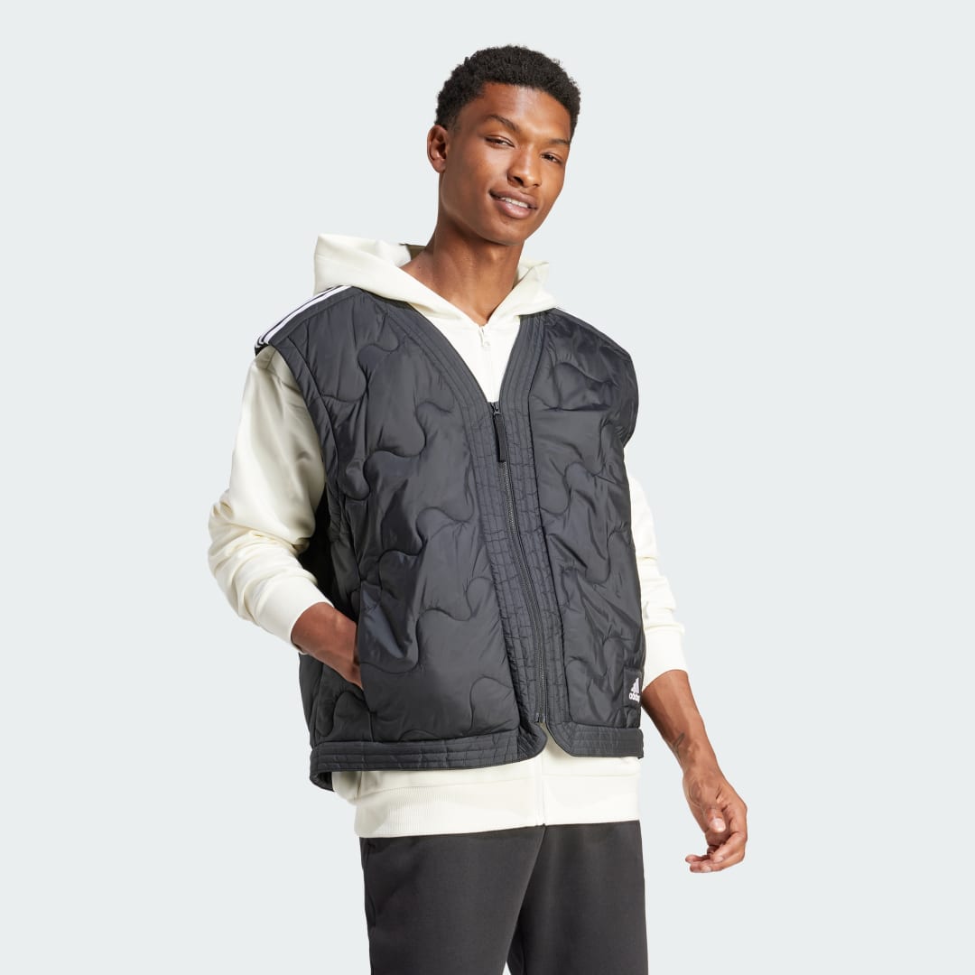 Vest adidas Performance Padded Full Zip Hoodie Sort | IR9173, 1