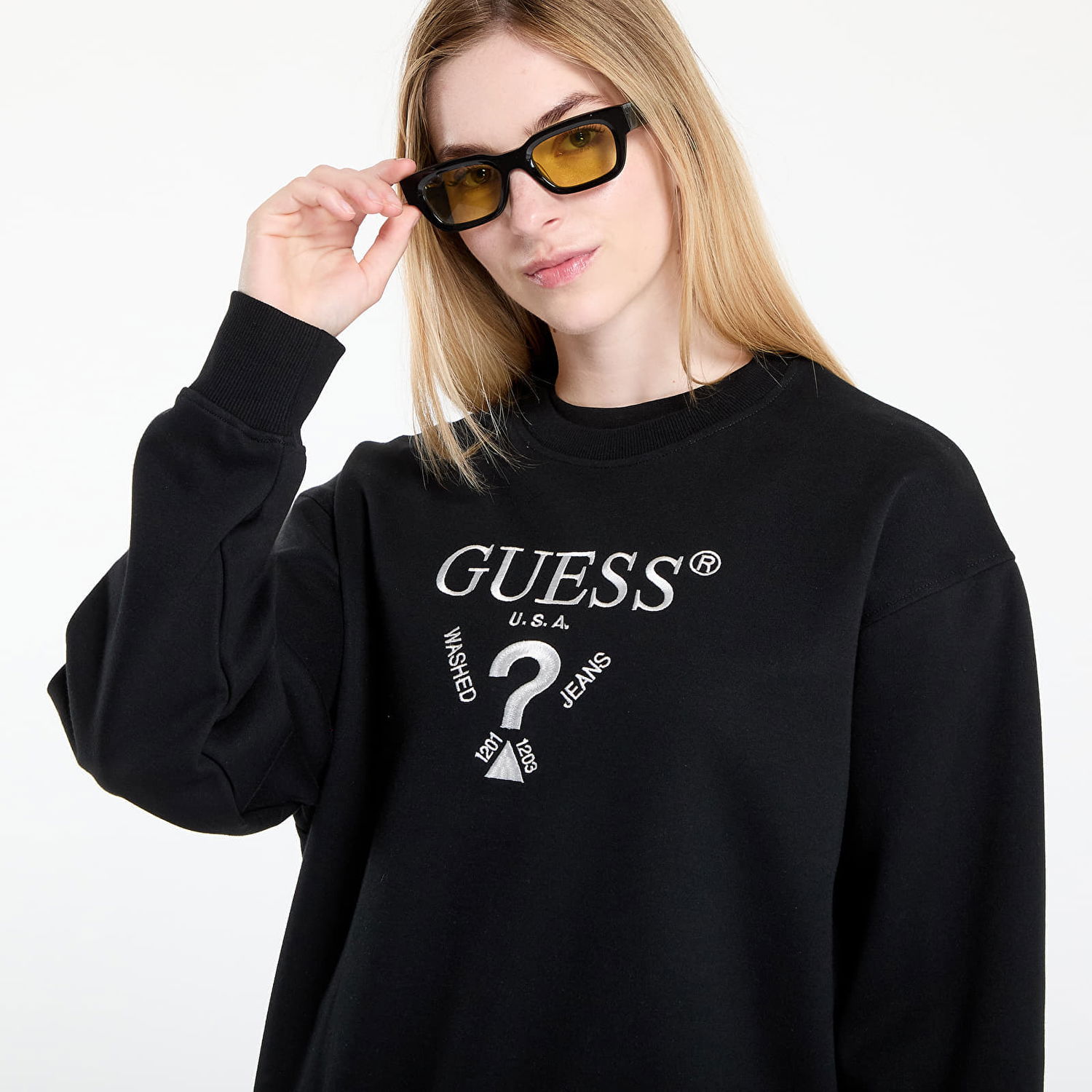 Sweatshirt GUESS GUESS Roberta Sweatshirt Sort | V5RQ12KC3D2-FJ8N, 1