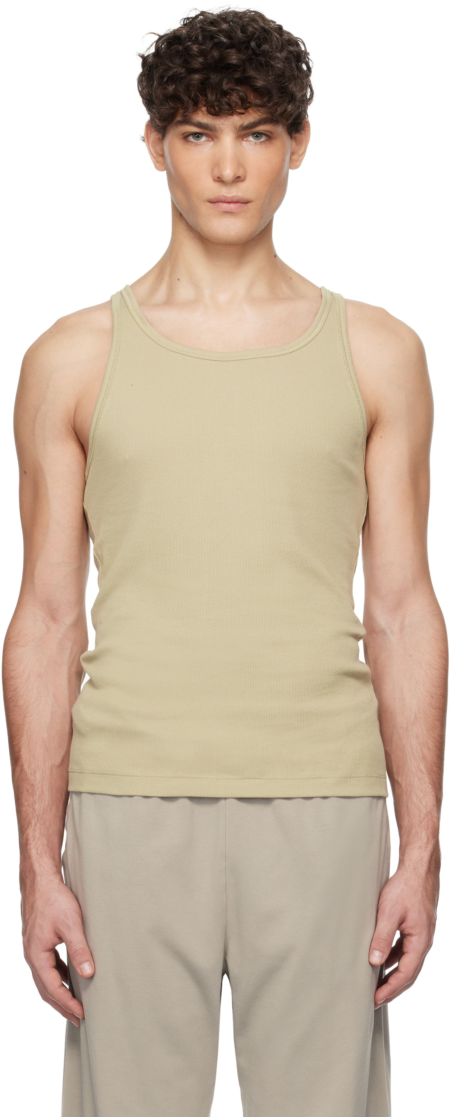 Tanktop SKIMS Three-Pack Rib Tank Tops Grøn | TP-TNK-5788M, 0