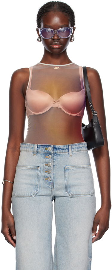 Krop Courrèges Aura Bodysuit Beige | 124JBD057PR0058, 0