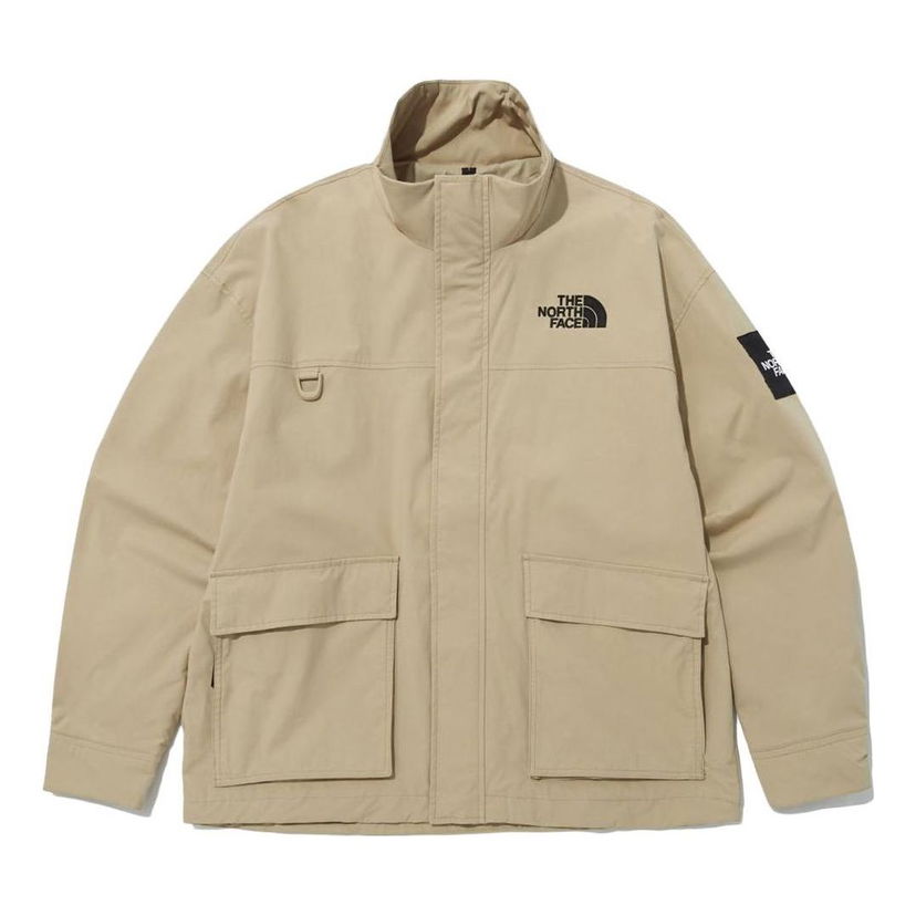 Parka The North Face Street Style Nylon Jacket Beige | NJ3BP07K