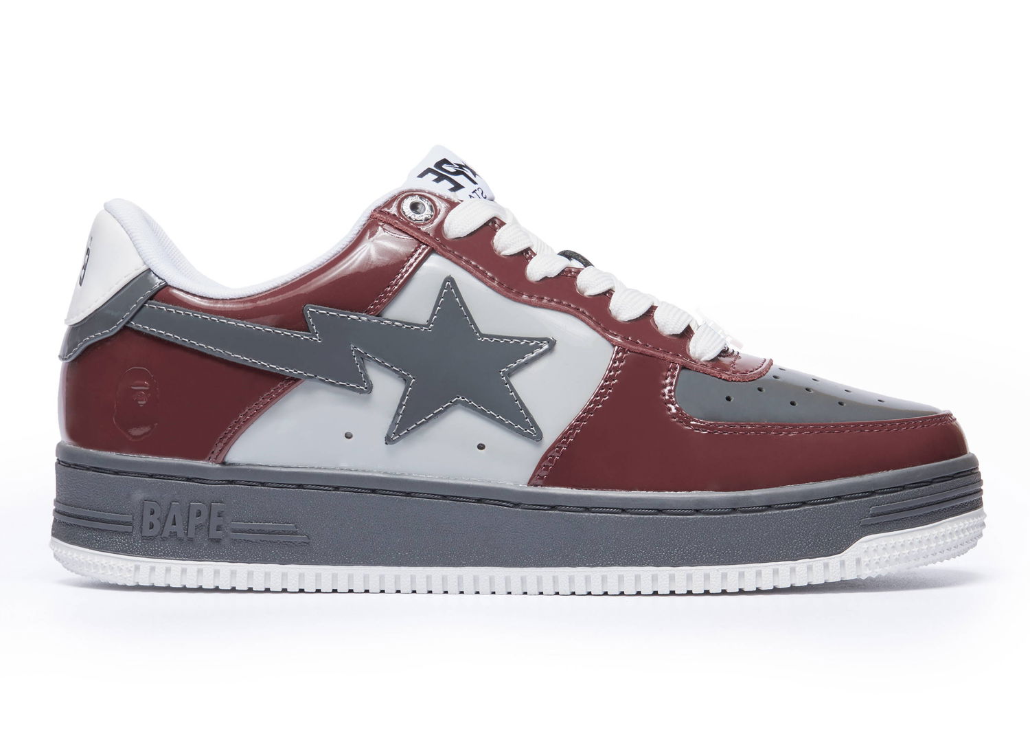 Sneakers og sko BAPE Bape Sta Nostalgic "Burgundy Grey" Bourgogne | 1I80-191-006/1I80-291-006, 0