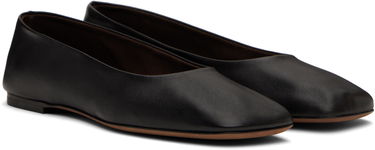 Tøj The Row The Row Square Ballerina Flats Sort | F1598-SL3, 3