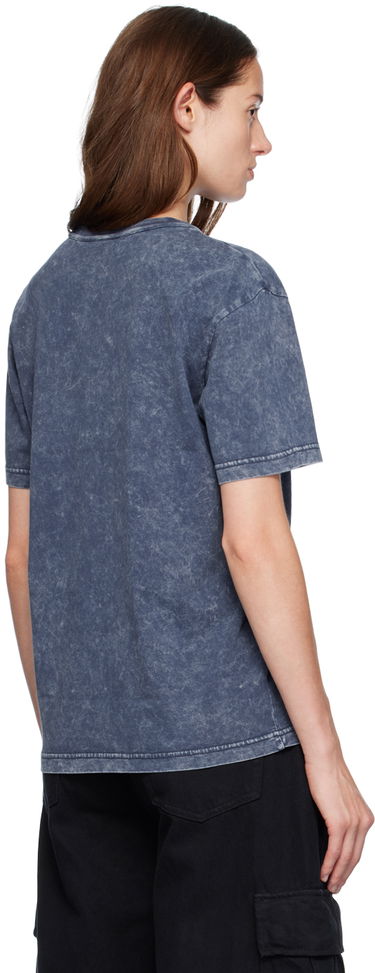 T-shirt Alexander Wang Alexander Wang Puff Logo T-Shirt Blå | 4CC3241520, 2