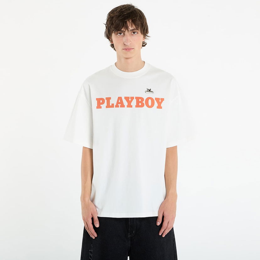 T-shirt Footshop Playboy x FTSHP Babe T-Shirt UNISEX Off-White Hvid | FTSHP_528