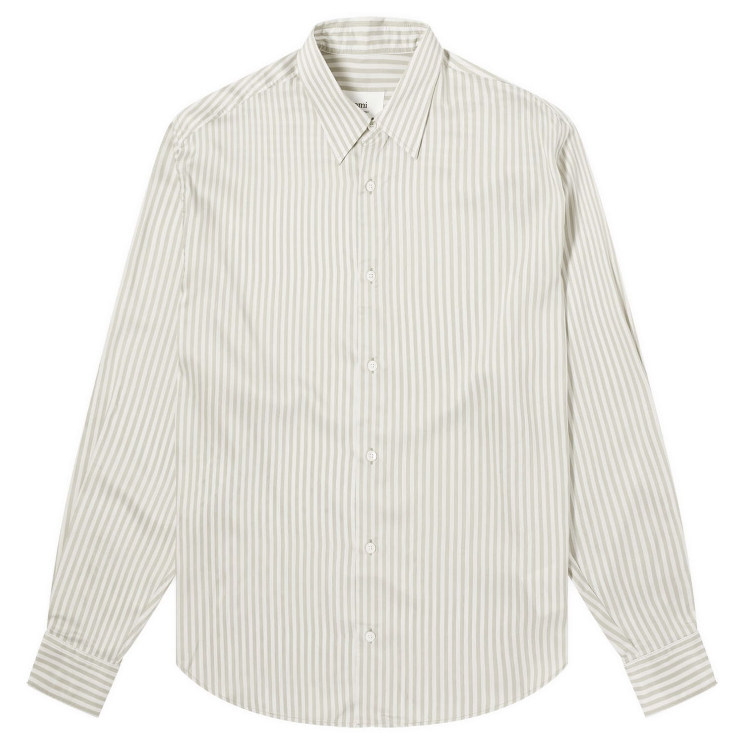 Skjorte AMI Boxy Stripe Grå | USH126-VI0015-1931, 0