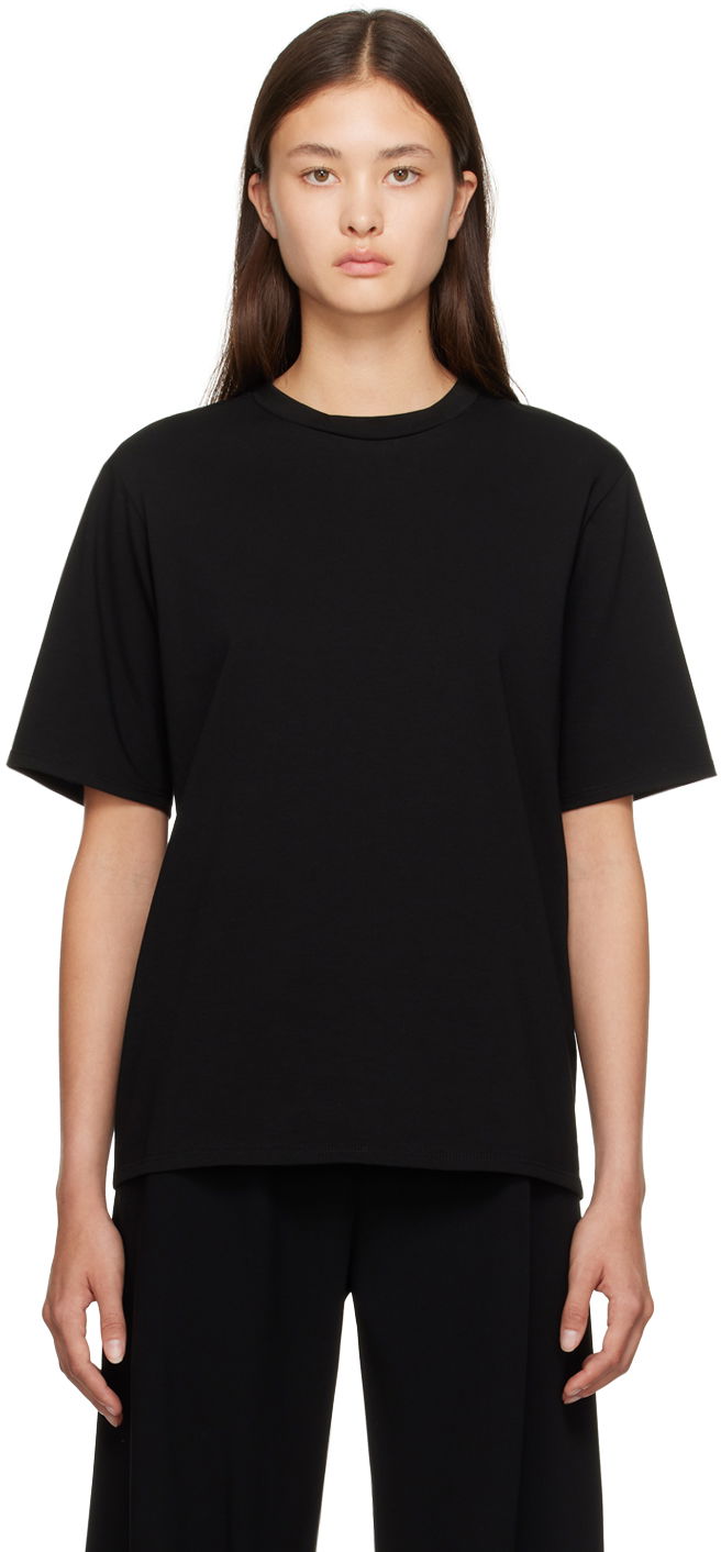 T-shirt The Row Chiara Black Relaxed Fit T-Shirt Sort | 5739-K220