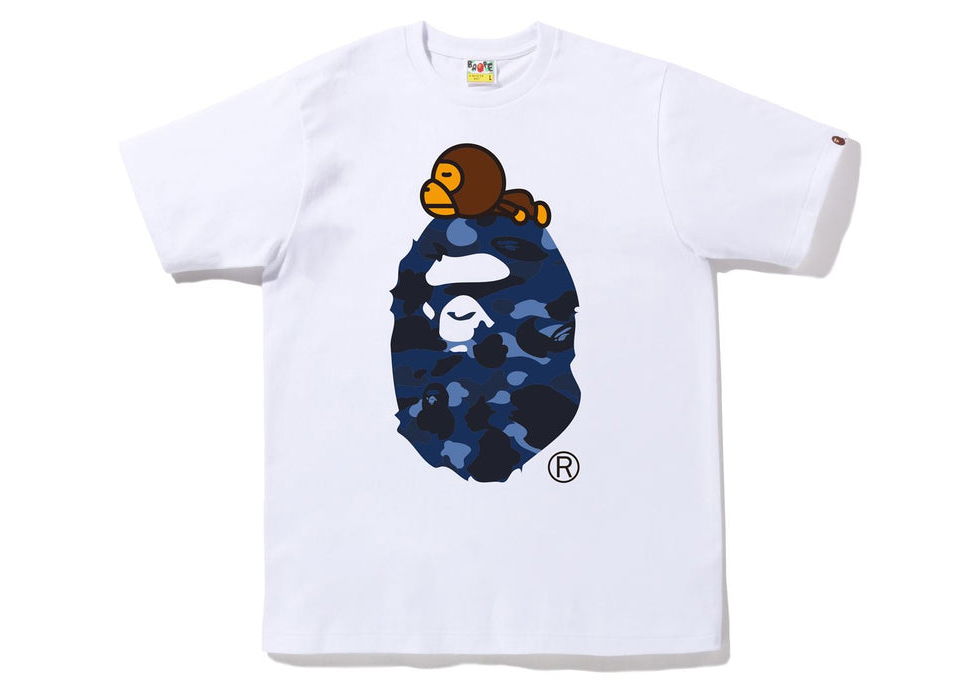 T-shirt BAPE Color Camo Milo On Big Ape Tee Hvid | 2I80-110-005, 0