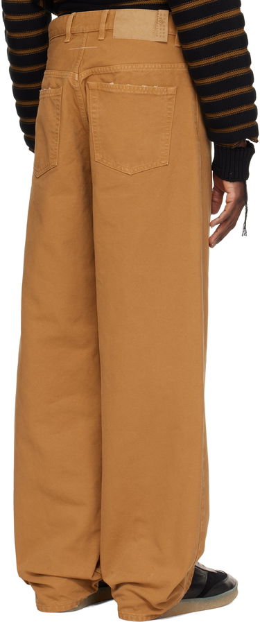 Jeans Maison Margiela MM6 Maison Margiela Canvas Trousers Brun | SH0LA0021 M35249, 2