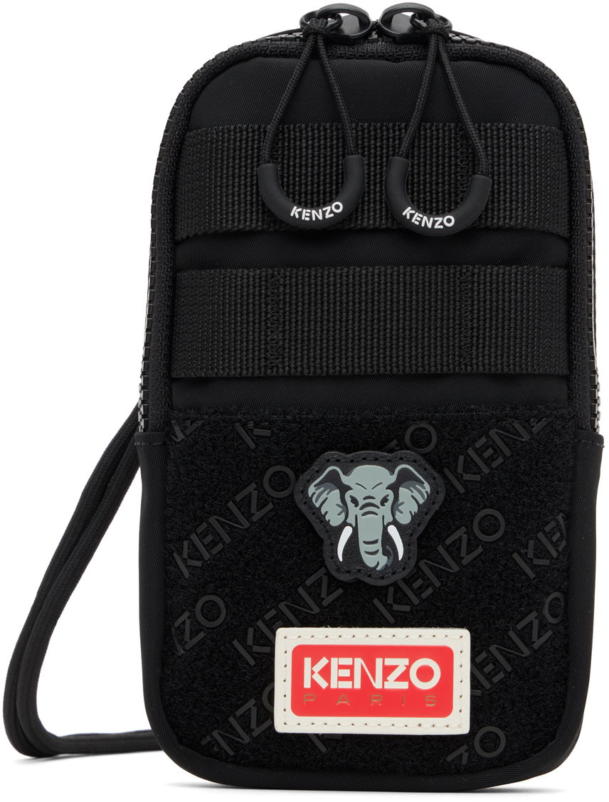 Håndtaske KENZO Paris Jungle Phone Pouch Sort | FD55PM208F30, 0