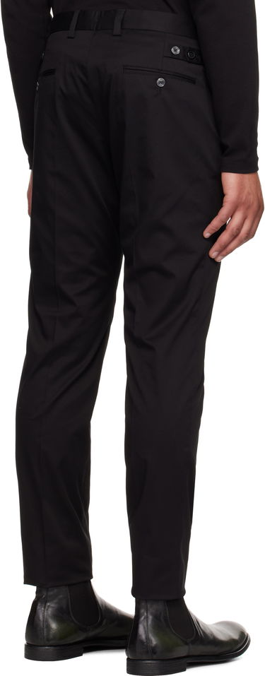 Bukser Dolce & Gabbana Dolce&Gabbana Twill Trousers Sort | GY6IEZGJ090, 2
