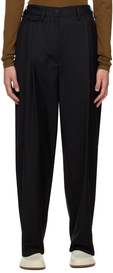 Bukser TOTEME TOTEME Fluid Trousers Sort | 224-2005-244, 0