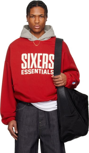 Sweatshirt Fear of God Fear of God ESSENTIALS NBA Sixers Pull Over Hoodie Rød | 192AL246600F, 0