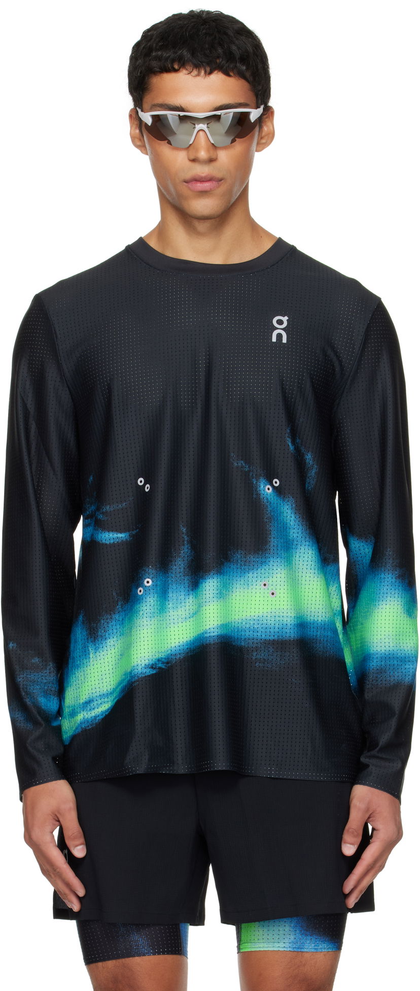T-shirt On Running Pace Mesh Long Sleeve Running T-Shirt Sort | 1MF10733398
