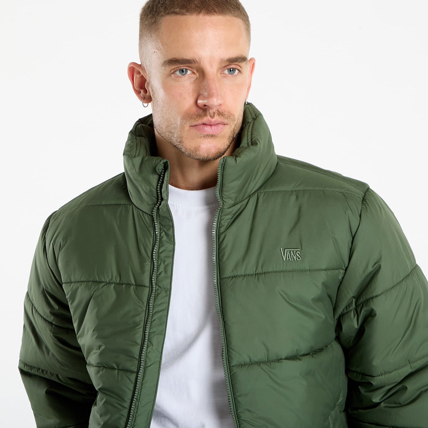 Puffer jakke Vans Hillgate Puffer Jacket Grøn | VN000PJ9EN6, 1