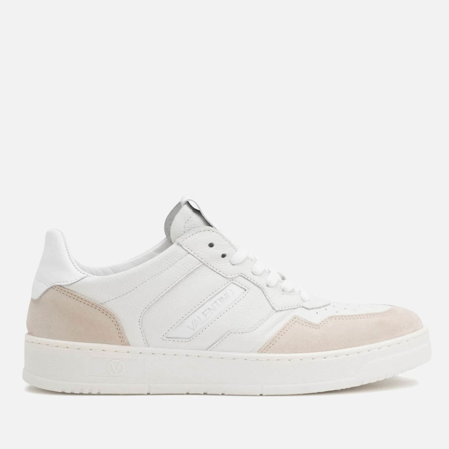 Tøj Valentino Men's Apollo Basket Leather and Suede Trainers - UK 7.5 Bourgogne | 95A2501CAM-710, 0
