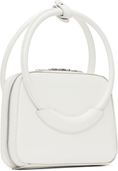 Håndtaske SHUSHU/TONG SHUSHU/TONG Stereo Bow Bag Hvid | FSDDAC01 LEA001, 2