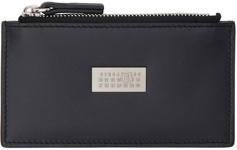 Tegnebog Maison Margiela Card Holder Leather Sort | SA5UI0016 P7179