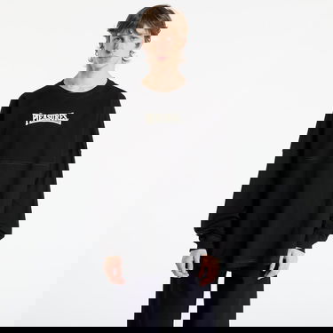 T-shirt Pleasures Bulldog Heavyweight Long Sleeve Sort | P25F039-BLACK, 0