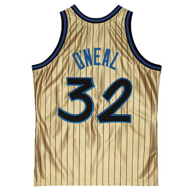 Jersey Mitchell & Ness Orlando Magic Shaquille O'Neal 75th Gold Swingman Jersey Metalisk | SMJY4398-OMA93SONGOLD, 1
