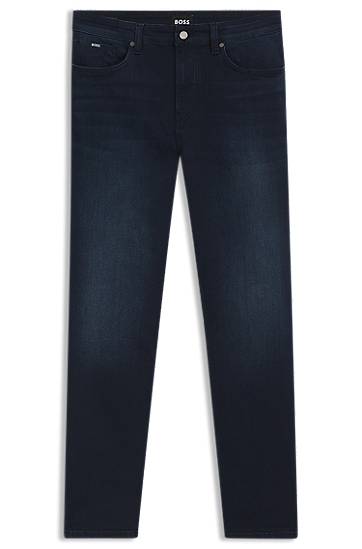 Jeans BOSS BOSS Delaware Slim-Fit Stretch Denim Jeans Mørkeblå | 50544927, 0