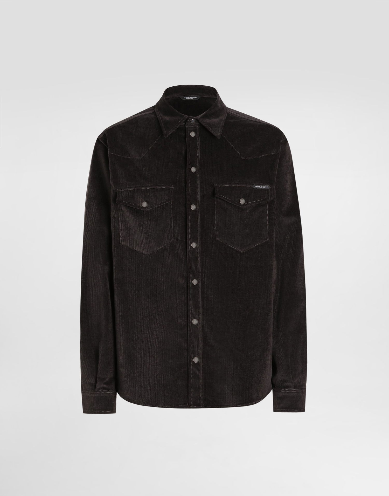 Skjorte Dolce & Gabbana Dolce & Gabbana Fine-wale Corduroy Shirt Brun | G5MA1TGJ589N4032, 0