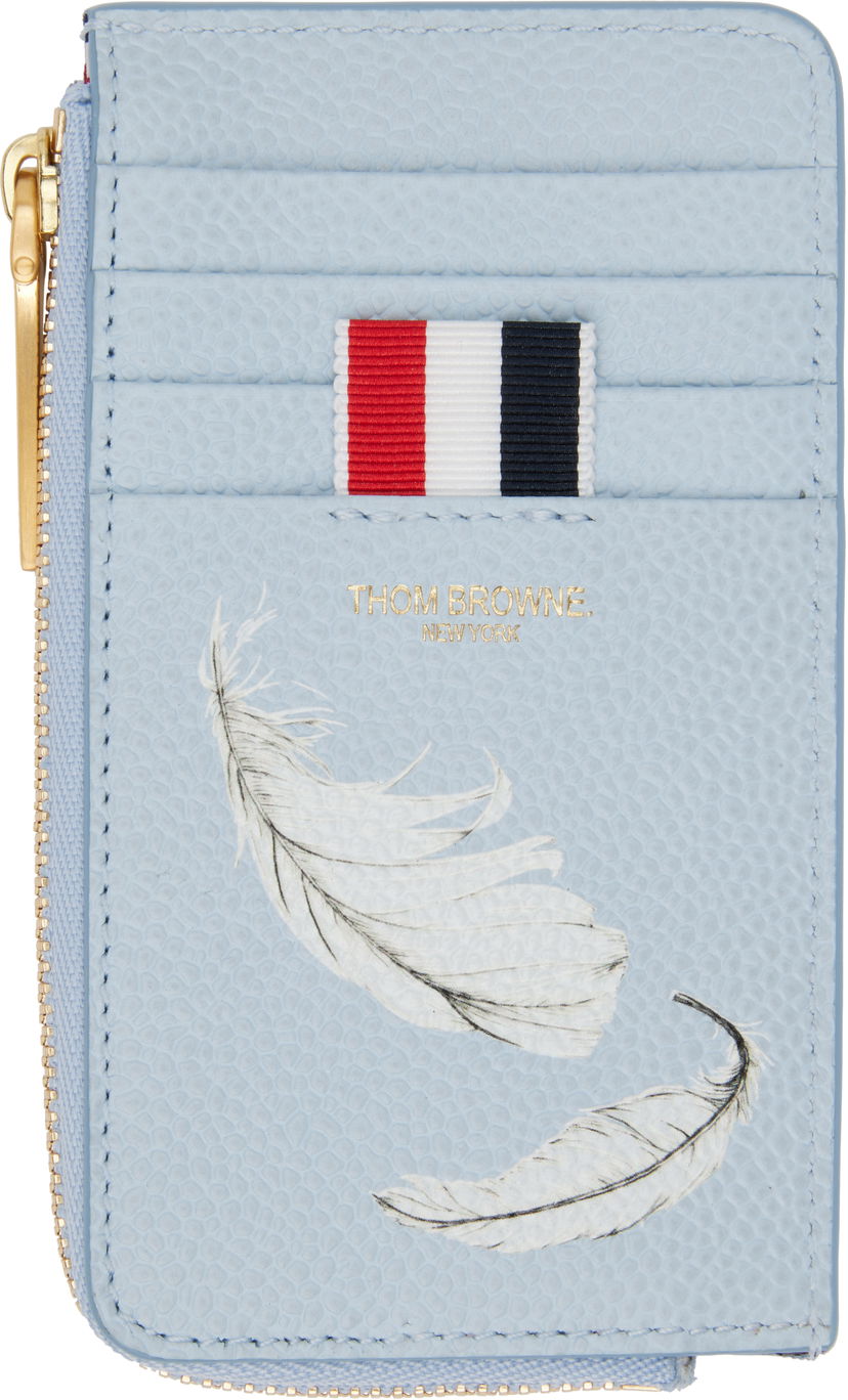 Tegnebog Thom Browne Thom Browne Feather Print Zip Coin Purse Blå | UAW006A-E1353