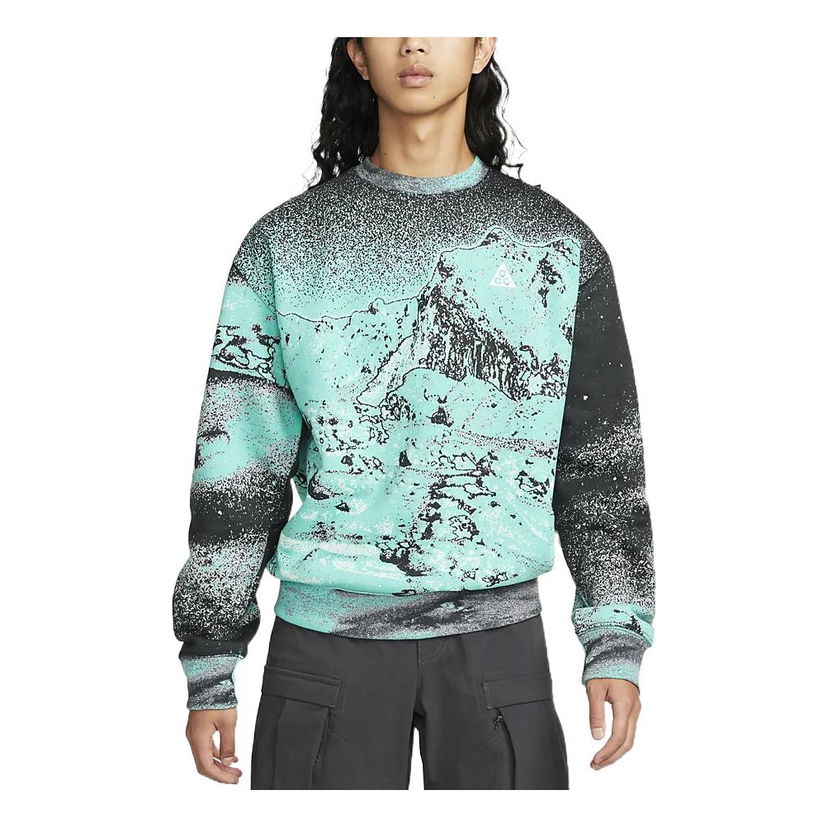 Sweater Nike ACG ACG Therma-FIT Crew Printed Top Grøn | DQ5792-369