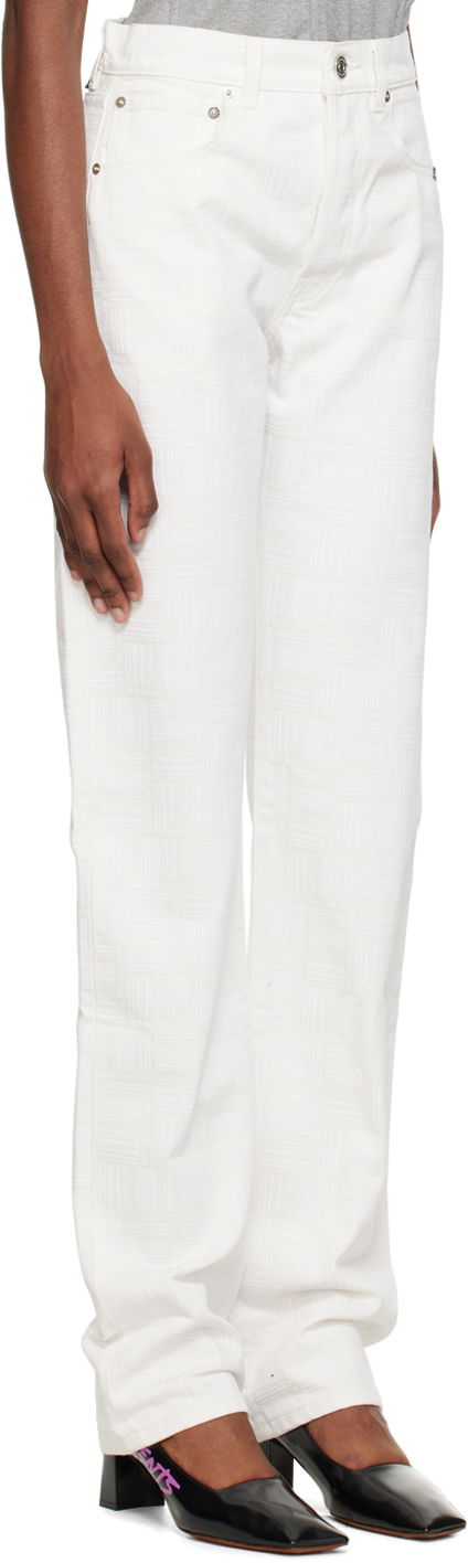 Jeans VETEMENTS Monogram Jeans Hvid | VL14PA300W, 1