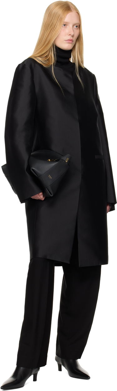Frakker TOTEME TOTEME Collarless Coat Sort | 253-WRO0213-FB0429, 3