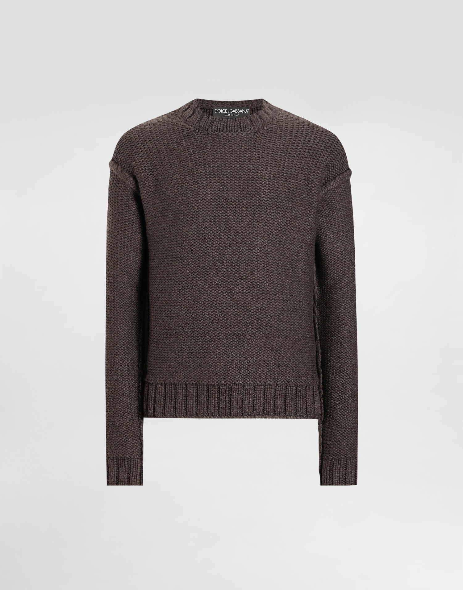 Sweater Dolce & Gabbana Dolce & Gabbana Wool and Cashmere Pullover Brun | GXXAGTJGMC7M0682, 0