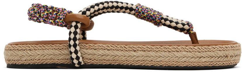 Tilbehør ISABEL MARANT Isabel Marant Gypsa Rope Thong Sandals Brun | SD0231FA-C1B07S