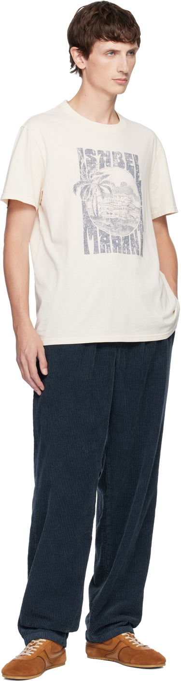 T-shirt ISABEL MARANT Isabel Marant Honore Graphic Print T-Shirt Beige | 25ATS0052HB-C3N09H, 3