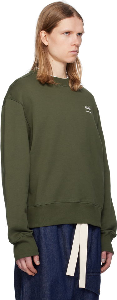 Sweater AMI AMI Paris Cotton Sweatshirt Grøn | HSW048.JE0120, 1