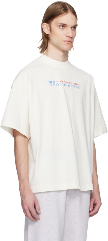 T-shirt Alexander Wang Alexander Wang Logo-Print T-Shirt Hvid | UCC2251835, 4